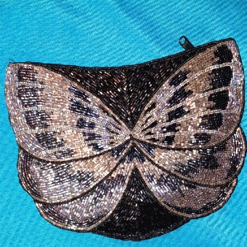 Dragonfly Dust Beaded Purse